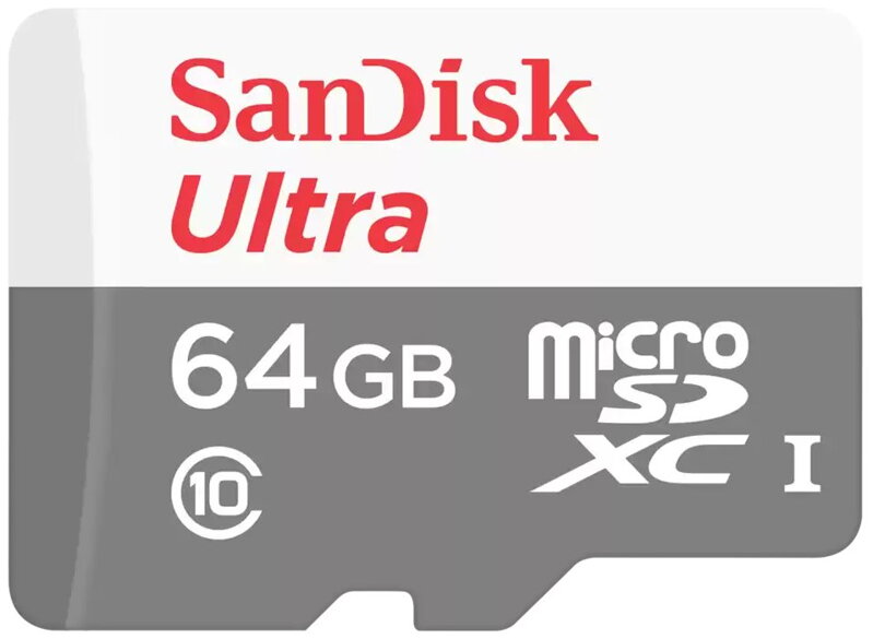 SanDisk Ultra 64GB microSDXC / CL10 UHS-I  / Rychlost až 100MB/s