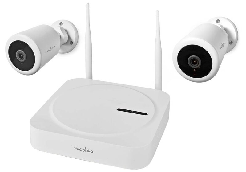 NEDIS 1080p KIT/ 1x NVR/ 2x bullet kamera/ 2Mpx/ objektív 4 mm/ IP65/ nočné videnie/ sieťové napájanie/ 12 V adaptér/ biely NEDIS 1080p KIT/ 1x NVR/ 2x bullet kamera/ 2Mpx/ objektív 4 mm/ IP65/ nočné videnie/ sieťové napájanie/ 12 V adaptér/ biely