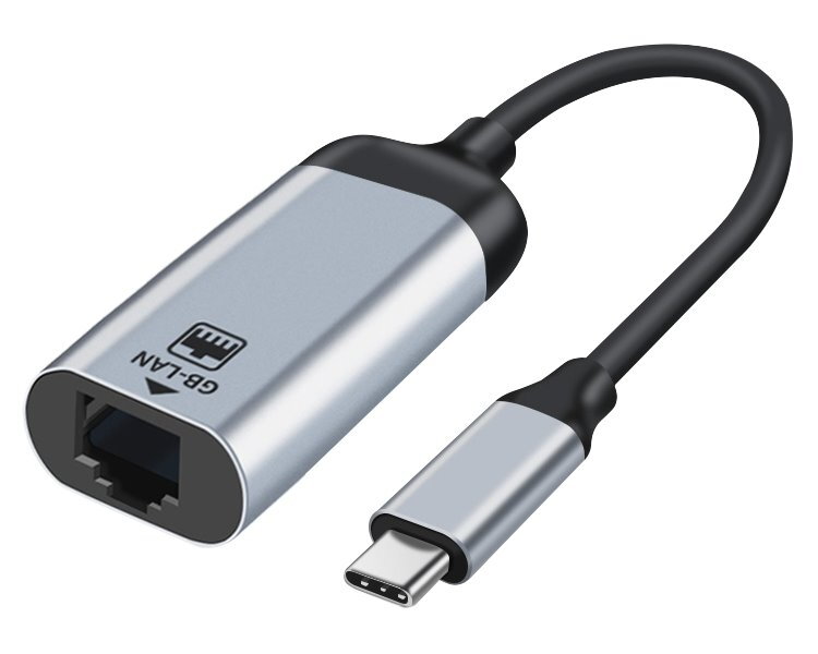 XtendLan Adaptér USB-C na RJ45 15cm, 10/100/1000Mhz / WIN /Android / MacOS