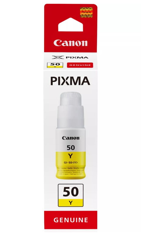 Canon inkoustová lahvička GI-50 Y žlutá