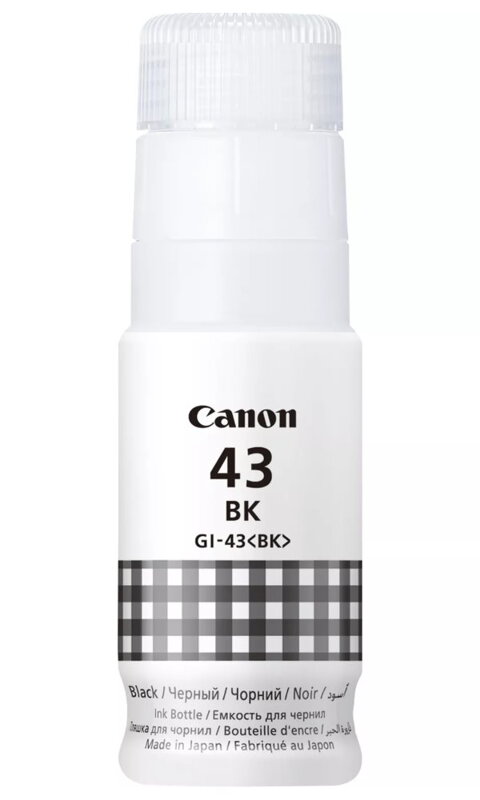 Canon inkoustová lahvička GI-43 BK černá Canon inkoustová lahvička GI-43 BK černá