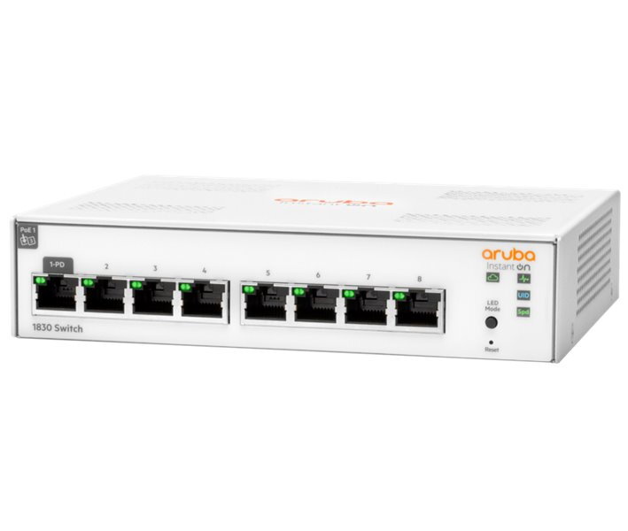 HPE Aruba Instant On 1830 8G 10/100/1000 Switch HPE Aruba Instant On 1830 8G 10/100/1000 Switch