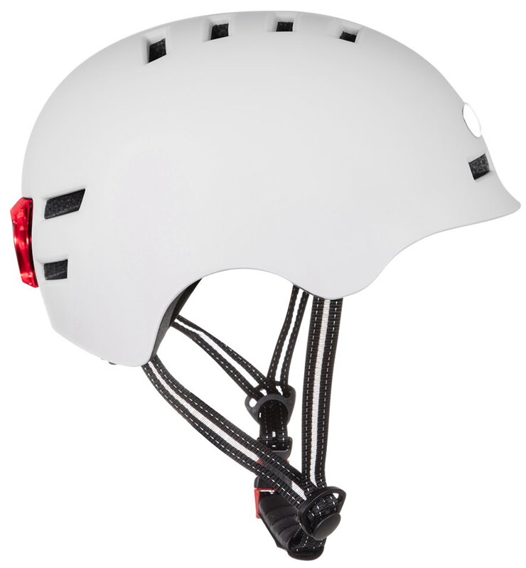 BLUETOUCH bezpečnostní helma s LED/ velikost M/ bílá