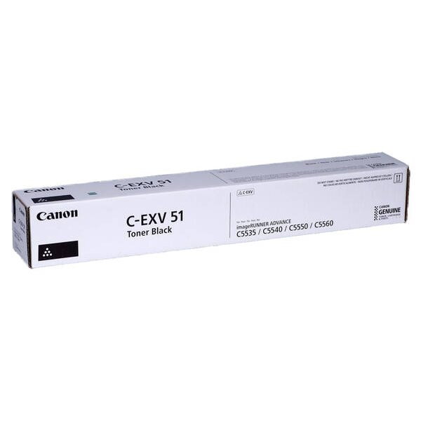 Canon originální TONER CEXV51 BLACK iR-ADV C55xx/C57xx/DX6000 69 000 stran A4 (5%) - CHIPLESS Canon originální TONER CEXV51 BLACK iR-ADV C55xx/C57xx/DX6000 69 000 stran A4 (5%) - CHIPLESS