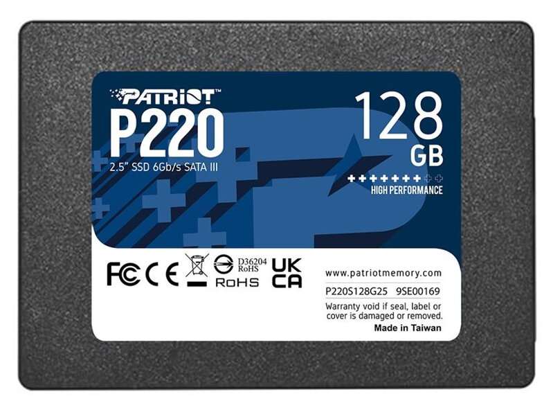 PATRIOT P220 128GB SSD / Interní / 2,5" / SATA 6Gb/s /