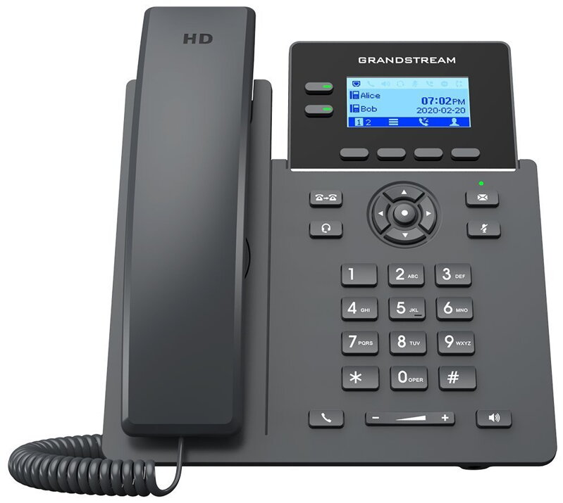 Grandstream GRP2602W/ VoIP telefon/ 2,21" podsvícený grafický display/ 4x SIP/ 2x LAN 10/100 Mbps/ PoE/ WiFi/ GDMS Grandstream GRP2602W/ VoIP telefon/ 2,21" podsvícený grafický display/ 4x SIP/ 2x LAN 10/100 Mbps/ PoE/ WiFi/ GDMS