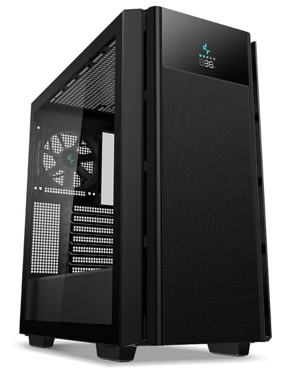 DEEPCOOL skříň CH510 MESH Digital / E-ATX / 120 mm fan / 1x USB 3.0 / 1x USB-C/ tvrzené sklo / mesh panel / černá DEEPCOOL skříň CH510 MESH Digital / E-ATX / 120 mm fan / 1x USB 3.0 / 1x USB-C/ tvrzené sklo / mesh panel / černá