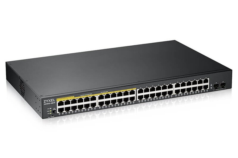 ZyXEL GS1900-48HPv2, 48-port GbE L2 Smart Switch, 170 Watt, rackmount