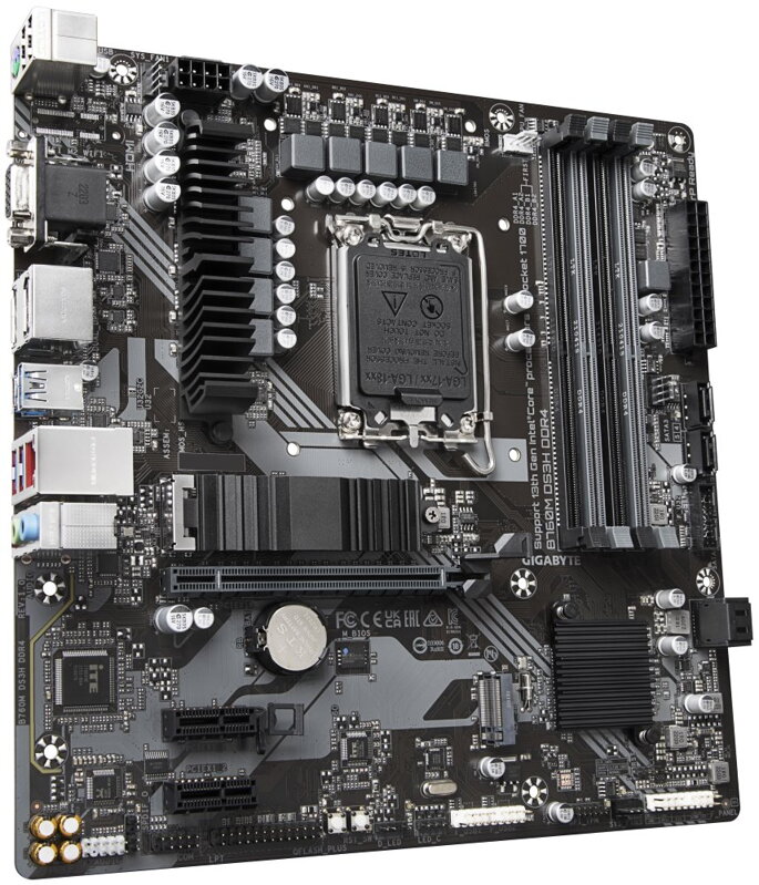 GIGABYTE B760M DS3H DDR4 / Intel B760 / LGA1700 / 4x DDR4 / 2x M.2 / DP / HDMI / USB-C / mATX GIGABYTE B760M DS3H DDR4 / Intel B760 / LGA1700 / 4x DDR4 / 2x M.2 / DP / HDMI / USB-C / mATX