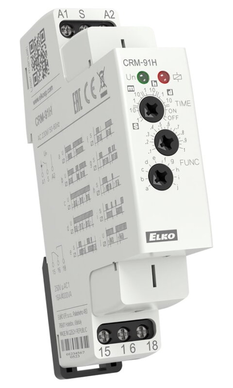 Solarmi CRM-91H multifunkčné časové relé 230V AC Solarmi CRM-91H multifunkčné časové relé 230V AC