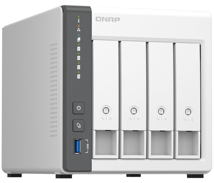 QNAP TS-433-4G 4x SATA/ 4GB RAM/ 1x GbE/ 1x 2,5GbE/ 2x USB 2.0/ 1x USB 3.2 QNAP TS-433-4G 4x SATA/ 4GB RAM/ 1x GbE/ 1x 2,5GbE/ 2x USB 2.0/ 1x USB 3.2