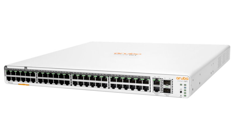 HPE Aruba Instant On 1960 48G PoE (40p Class4 + 8p Class6) 2XGT 2SFP+ 600W Switch