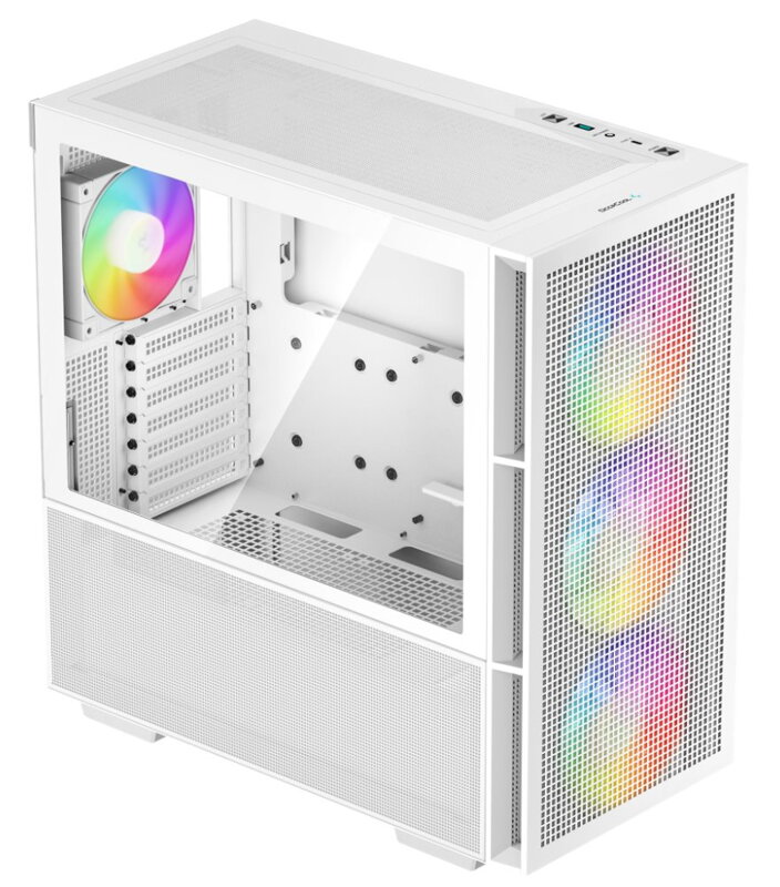 DEEPCOOL skříň CH560 / MidT/ 3x140 a 120mm ARGB fan / USB 3.0 / tvrzené sklo / bílá DEEPCOOL skříň CH560 / MidT/ 3x140 a 120mm ARGB fan / USB 3.0 / tvrzené sklo / bílá