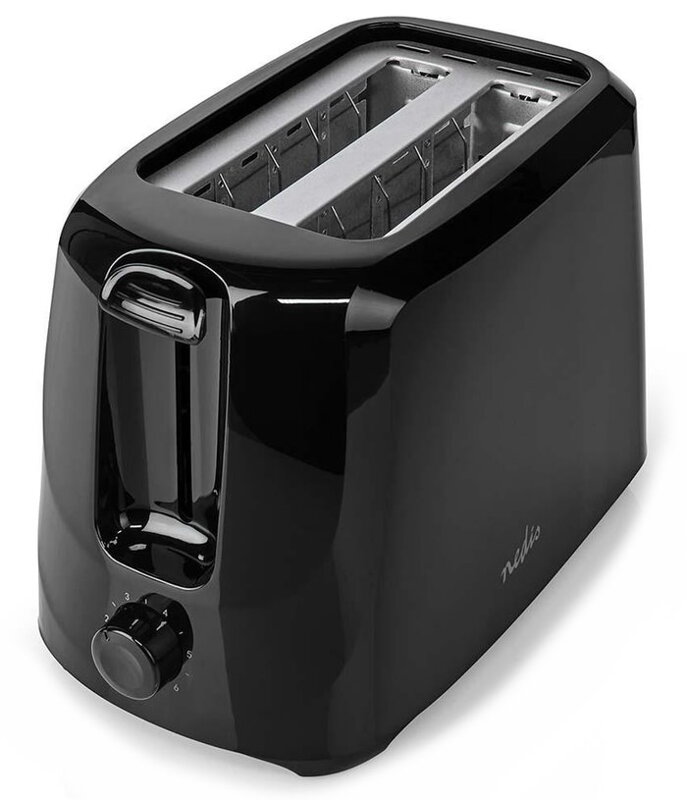 NEDIS topinkovač/ 2 otvory/ 6 úrovní nastavení/ 700 W/ černý NEDIS topinkovač/ 2 otvory/ 6 úrovní nastavení/ 700 W/ černý
