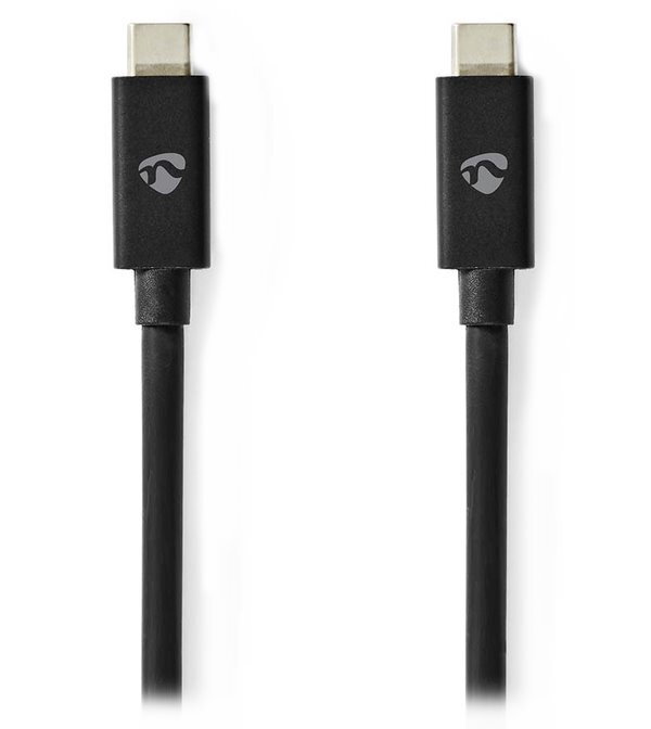 NEDIS kabel USB 4.0 Gen 3x2/ zástrčka USB-C - zástrčka USB-C/ 8K/ černý/ 1m NEDIS kabel USB 4.0 Gen 3x2/ zástrčka USB-C - zástrčka USB-C/ 8K/ černý/ 1m