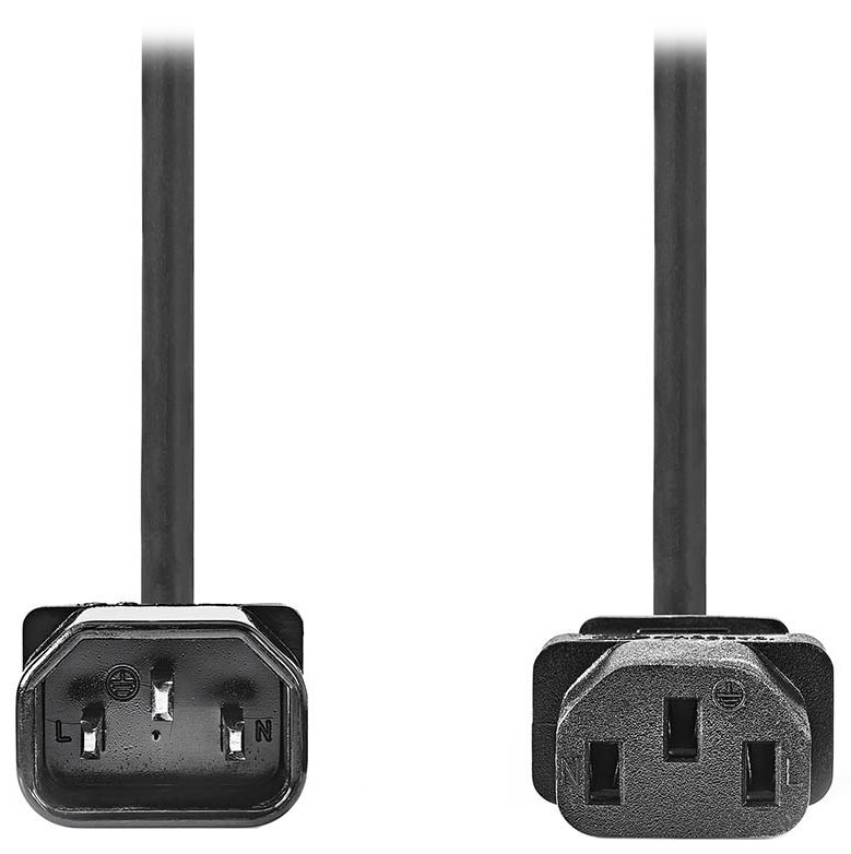 NEDIS napájecí prodlužovací kabel/ konektor IEC-320-C14/ konektor IEC-320-C13/ černý/ 2m NEDIS napájecí prodlužovací kabel/ konektor IEC-320-C14/ konektor IEC-320-C13/ černý/ 2m