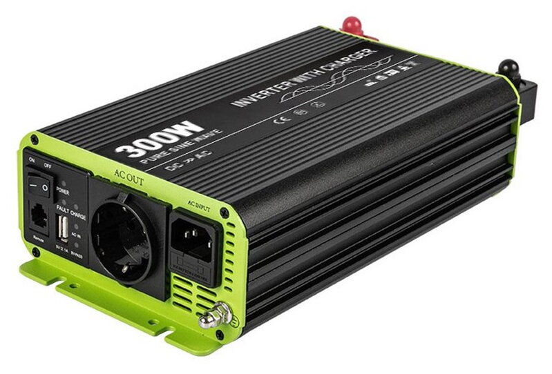 KOSUN menič napätia s nabíjačkou s funkciou UPS, batéria 12V / AC230V čistý sinus, 300W