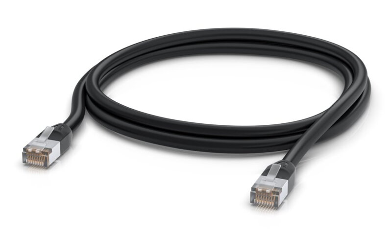 Ubiquiti UniFi patch cable outdoor - venkovní STP, Cat5e, černý, délka 2m