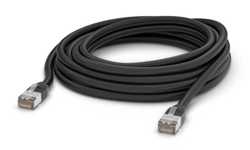 Ubiquiti UniFi patch cable outdoor - venkovní STP, Cat5e, černý, délka 8m