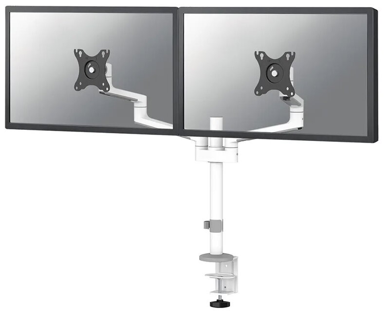 Neomounts DS60-425WH2 /Držák displeje/na stůl/17-27"/svorka+průchodka/3čepy/VESA 100X100/nosn.2x8kg/2 displeje/bílý Neomounts DS60-425WH2 /Držák displeje/na stůl/17-27"/svorka+průchodka/3čepy/VESA 100X100/nosn.2x8kg/2 displeje/bílý