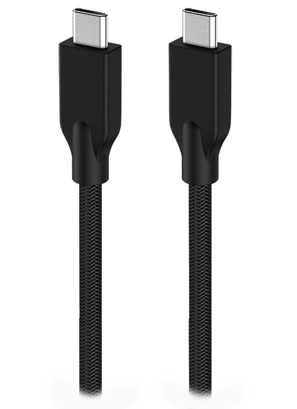 GENIUS nabíjecí kabel ACC-C2CC-3A, 150cm, USB-C na USB-C, 3A, PD60W, opletený, černý GENIUS nabíjecí kabel ACC-C2CC-3A, 150cm, USB-C na USB-C, 3A, PD60W, opletený, černý