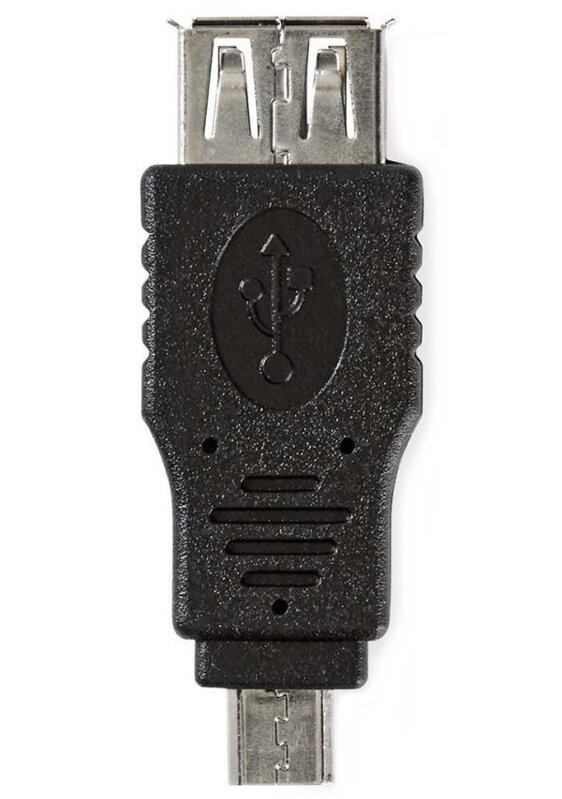 NEDIS redukce USB 2.0/ zástrčka USB micro B - zásuvka USB A/ černý/ blistr