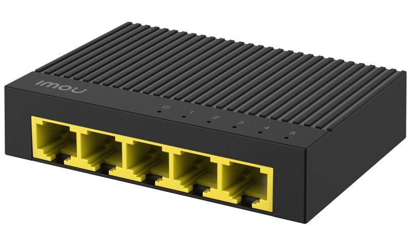 Imou switch SG105C/ 5x Gigabit port/ 10/100/1000 Mbps RJ45 ports/ 10 Gbps/ napájení DC5V1A/ černý