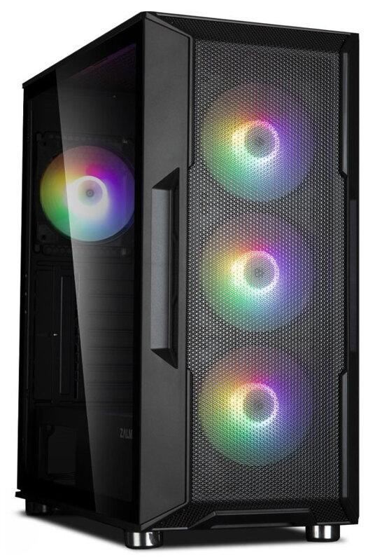Zalman skříň I3 Neo / middle tower / ATX / 4x120 RGB / 2xUSB 3.0 / 1xUSB 2.0 / prosklená bočnice / černá Zalman skříň I3 Neo / middle tower / ATX / 4x120 RGB / 2xUSB 3.0 / 1xUSB 2.0 / prosklená bočnice / černá