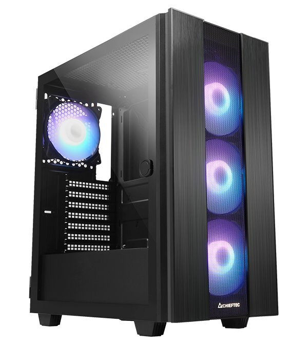 CHIEFTEC ATX GS-02B-OP / ARGB / 4x120 mm / USB 3.0 / USB-C / černý CHIEFTEC ATX GS-02B-OP / ARGB / 4x120 mm / USB 3.0 / USB-C / černý