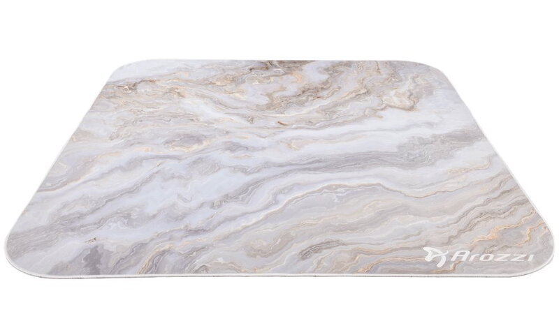 AROZZI Zona Quattro White Marble/ ochranná podložka na podlahu/ 116 x 116 cm/ design bílý mramor AROZZI Zona Quattro White Marble/ ochranná podložka na podlahu/ 116 x 116 cm/ design bílý mramor