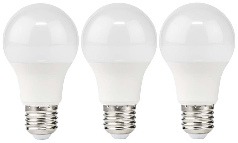 NEDIS LED žárovka E27/ A60/ 11 W/ 220 V/ 1055 lm/ 2700 K/ teplá bílá/ matná/ 3 kusy