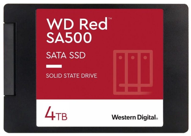 WD RED SSD SA500 4TB / Interní / 2,5" / SATAIII / 3D NAND WD RED SSD SA500 4TB / Interní / 2,5" / SATAIII / 3D NAND