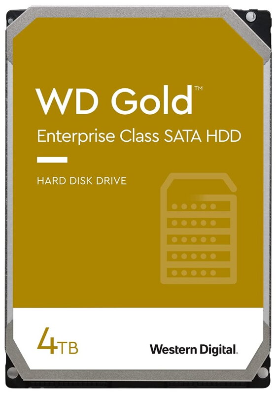 WD GOLD 4TB / WD4004FRYZ / SATA 6Gb/s / Interní / 3,5" / 7200rpm / 256MB