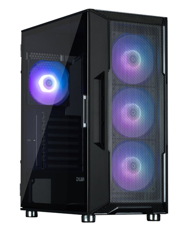 Zalman skříň I3 Neo ARGB black / ATX / 4x120 ARGB fan / 2xUSB 3.0 / 1xUSB 2.0 / prosklená bočnice / mesh panel / černá Zalman skříň I3 Neo ARGB black / ATX / 4x120 ARGB fan / 2xUSB 3.0 / 1xUSB 2.0 / prosklená bočnice / mesh panel / černá