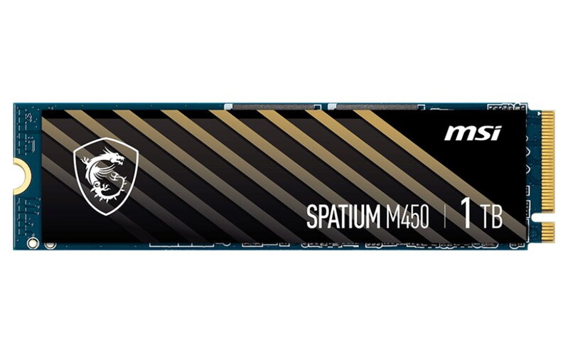 MSI SPATIUM M450 1TB SSD / NVMe M.2 PCIe Gen4 / Interní / M.2 2280 MSI SPATIUM M450 1TB SSD / NVMe M.2 PCIe Gen4 / Interní / M.2 2280