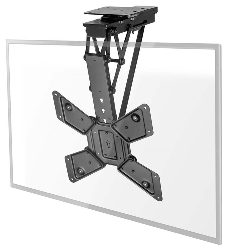 NEDIS stropní TV držák/ 23 - 65 "/ nosnost 30 kg/ motorizovaný/ otočný/ naklápěcí/ vzdálenost od stropu 140 mm/ DO/ ocel NEDIS stropní TV držák/ 23 - 65 "/ nosnost 30 kg/ motorizovaný/ otočný/ naklápěcí/ vzdálenost od stropu 140 mm/ DO/ ocel