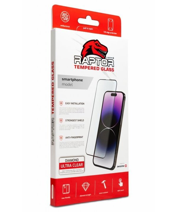 Swissten sklo RAPTOR DIAMOND ULTRA CLEAR 3D TEMPEROVANÉ APPLE IPHONE 15 černé s funkční čtečkou otisku prstů Swissten sklo RAPTOR DIAMOND ULTRA CLEAR 3D TEMPEROVANÉ APPLE IPHONE 15 černé s funkční čtečkou otisku prstů