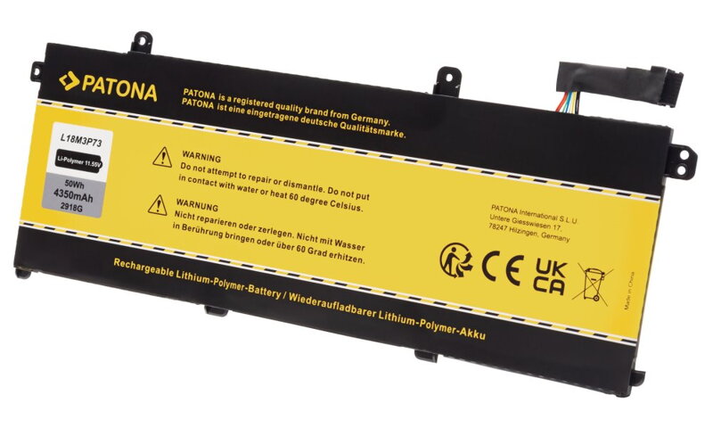 PATONA baterie pro ntb LENOVO Thinkpad P43S/T490 4350mAh Li-Pol 11,55V PATONA baterie pro ntb LENOVO Thinkpad P43S/T490 4350mAh Li-Pol 11,55V