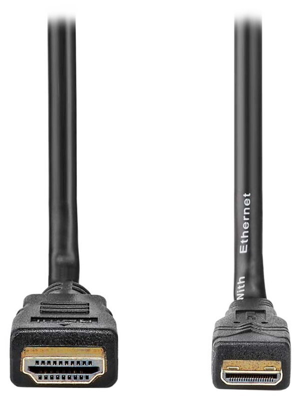 NEDIS High Speed HDMI 1.4 kabel s ethernetem/ 4K@30Hz/ zlacené konektory HDMI-mini HDMI/ černý/ bulk/ 3m NEDIS High Speed HDMI 1.4 kabel s ethernetem/ 4K@30Hz/ zlacené konektory HDMI-mini HDMI/ černý/ bulk/ 3m