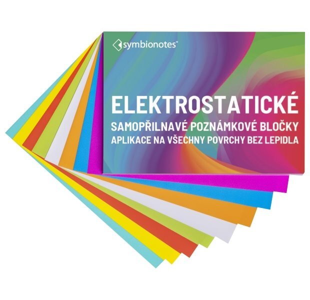 SYMBIO poznámkové bločky elektrostatické Symbionotes/ 70x100 mm/ MIX 7 barev/ 100 pack SYMBIO poznámkové bločky elektrostatické Symbionotes/ 70x100 mm/ MIX 7 barev/ 100 pack