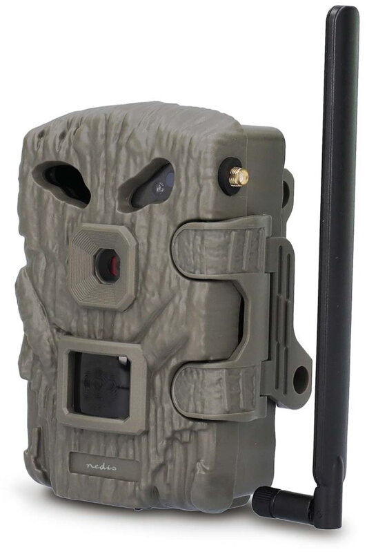NEDIS 4G/LTE fotopast/ video 1080p@30fps/ obraz 2Mpix CMOS/ IP66/ černá IR/ noční vidění/ PIR senzor/ detekce 20m/ LCD