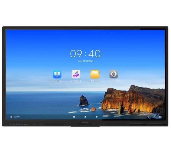HIKVISION interaktivní dotykový panel 86", 4K, Android 13, 8GB, 64GB storage, 40 points ,infrared, Type-C*1, HDMI , BT HIKVISION interaktivní dotykový panel 86", 4K, Android 13, 8GB, 64GB storage, 40 points ,infrared, Type-C*1, HDMI , BT