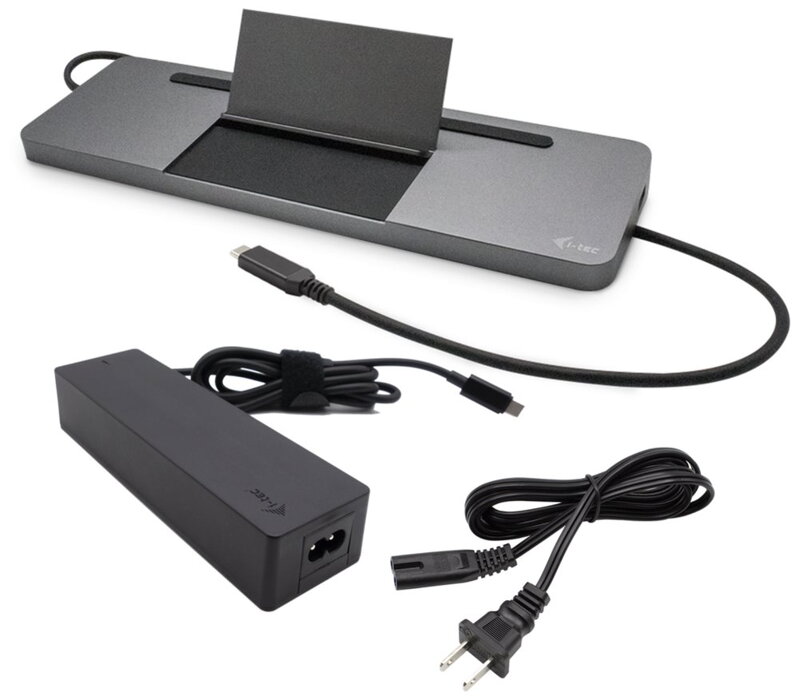 i-tec dokovací stanice USB-C Metal Ergonomic 4K 3x Display, Power Delivery 85W + univerzální nabíječka 100W (bundle) i-tec dokovací stanice USB-C Metal Ergonomic 4K 3x Display, Power Delivery 85W + univerzální nabíječka 100W (bundle)
