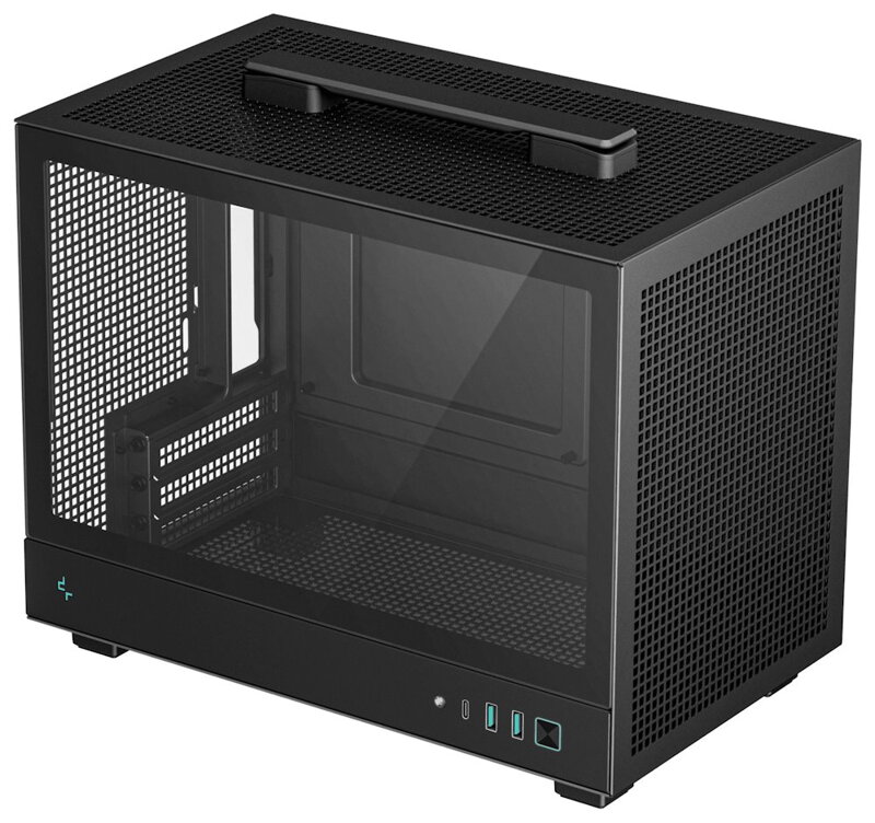 DEEPCOOL skříň CH160 / miniITX / USB 3.0 / USB-C / prosklená bočnice / držadlo / černá DEEPCOOL skříň CH160 / miniITX / USB 3.0 / USB-C / prosklená bočnice / držadlo / černá