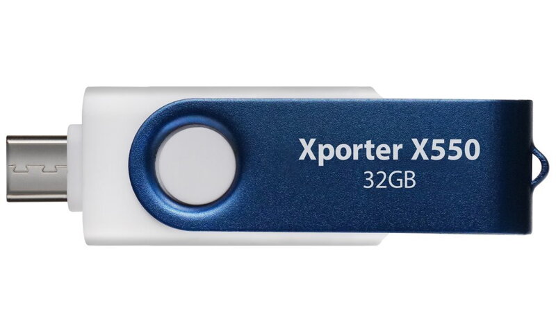 PATRIOT Xporter X550 32GB / USB Typ-A + USB Typ-C / USB 3.2 Gen 1 / bílo-modrá PATRIOT Xporter X550 32GB / USB Typ-A + USB Typ-C / USB 3.2 Gen 1 / bílo-modrá