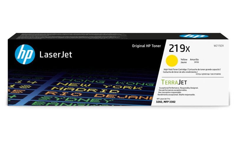 HP toner originální 219X - žlutý, high capacity, 2500str. HP toner originální 219X - žlutý, high capacity, 2500str.