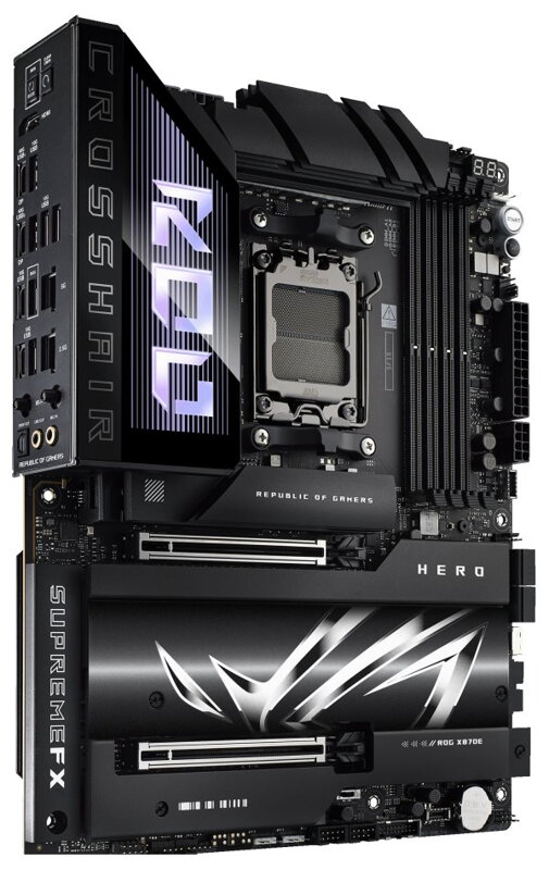 ASUS ROG CROSSHAIR X870E HERO / X870E / AM5 / 4x DDR5 / HDMI / USB4 / M.2 / ATX ASUS ROG CROSSHAIR X870E HERO / X870E / AM5 / 4x DDR5 / HDMI / USB4 / M.2 / ATX