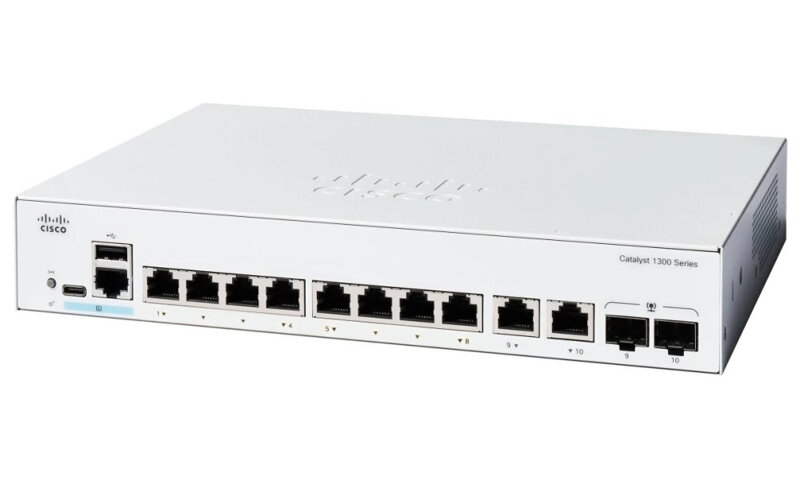 Cisco Catalyst switch C1300-8T-E-2G 8xGbE,2xGbE/SFP combo,fanless Cisco Catalyst switch C1300-8T-E-2G 8xGbE,2xGbE/SFP combo,fanless