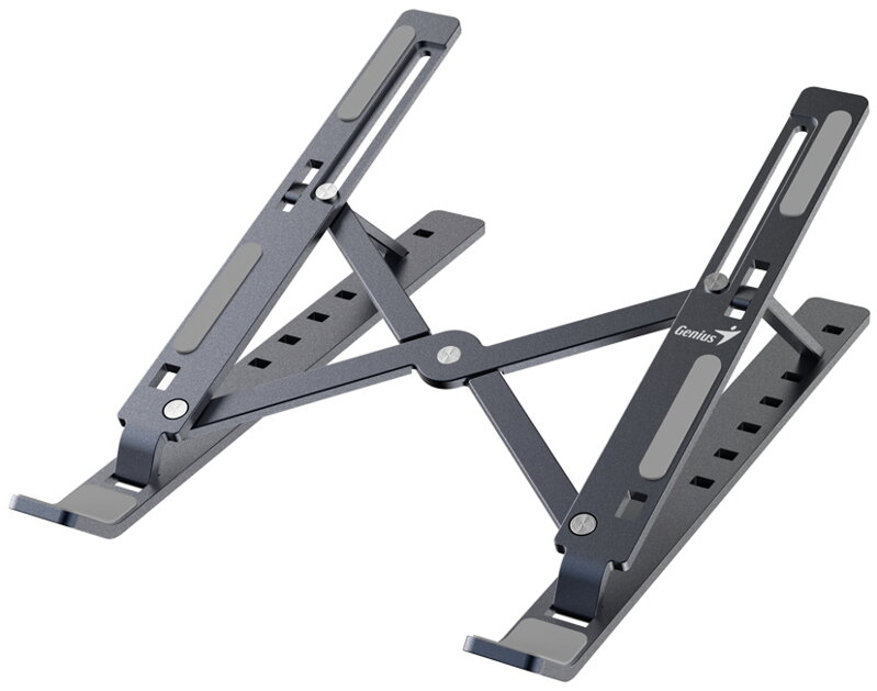 GENIUS G-Stand M250 přenosný stojan na notebook, tablet a telefon, hliníkový, 7 pozic, skládací, kovově šedý GENIUS G-Stand M250 přenosný stojan na notebook, tablet a telefon, hliníkový, 7 pozic, skládací, kovově šedý