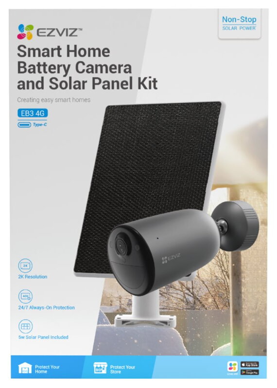 EZVIZ IP kamera EB3 4G kit EZVIZ IP kamera EB3 4G kit